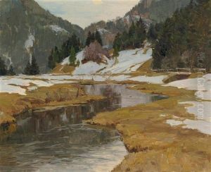 Gegenstucke: Winterlandschaften In Den Bergen by Robert Franz Curry