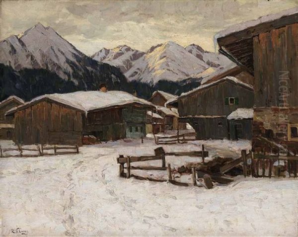 Winterlandschaft Mit Hausern - view 1