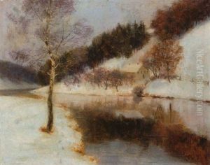 Stilles Flusstal Im Winter Stilles Flusstal Im Winter