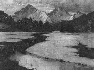 Schneeschmelze In Den Bergen by Robert Franz Curry