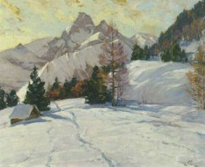 Verschneite Bergwelt Im Sonnenlicht Verschneite Bergwelt Im Sonnenlicht