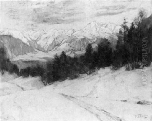 Dolomiten-landschaft Im Wintersonnenschein - view 1