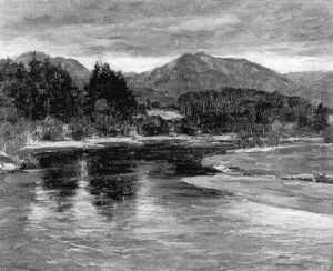 Flusbiegung In Voralpenlandschaft by Robert Franz Curry
