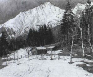 Gebirgslandschaft Im Winter