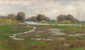 River Landscape With Marshes by Alice Marian Curtis