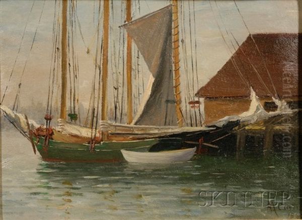 Schooners At A Pier - view 1