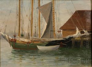Schooners At A Pier