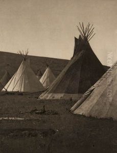 Atsina Camp (+ 5 Others, Smllr; 6 Works From The North American Indian Series) by Edward Sherrif Curtis