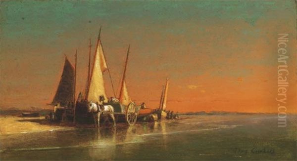 Unloading The Fishing Boats - view 1