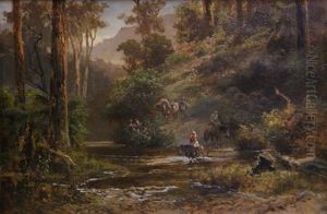 Crossing Place On The Upper Goulbourne by James Waltham Curtis