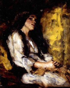 Portrait Of A Lady by Ralph Wormsley Curtis