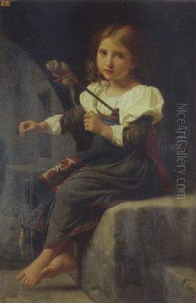 Jeune Fileuse Italienne - view 1