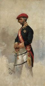 Retrato Del General Zumalacarregui by Josep (Jose) Cusachs y Cusachs