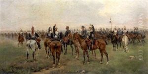 Antes De La Batalla (before Battle) by Josep (Jose) Cusachs y Cusachs