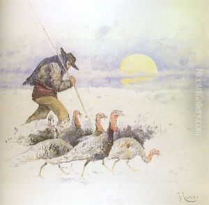 Pavos by Josep (Jose) Cusachs y Cusachs