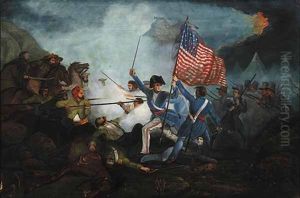 Major Dix At The Battle Of Buena Vista (after Henry Warren) by Edward L. Custer