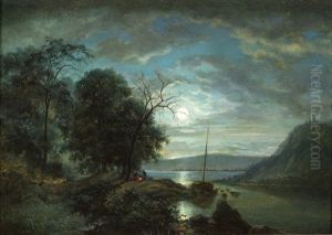 Moonlight Encampment by Edward L. Custer