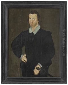 Portrait Of A Gentleman, Three-quarter-length, In A Black Doublet And Hose, With A Sword by Hieronymus Custodis