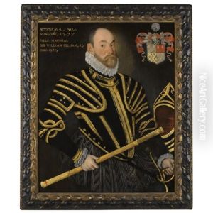 Portrait Of Field Marshal Sir William Pelham, Lord Justice Of Ireland by Hieronymus Custodis