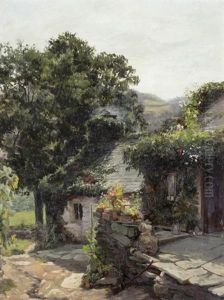 Cottage In Brittany by Gertrude E. Spurr Cutts