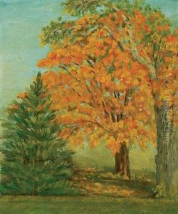 Autumn Maple by Gertrude E. Spurr Cutts