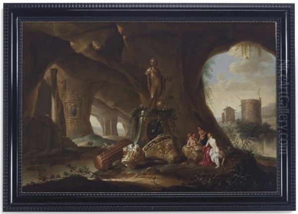 Nymphs In A Grotto (two Works) - view 1