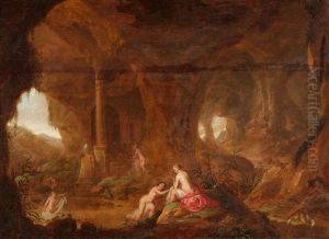 Felsengrotte Mit Diana Und Badenden Nymphen Felsengrotte Mit Diana Und Badenden Nymphen