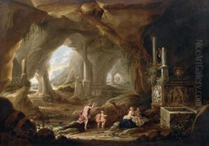 Le Bain De Diane Dans Une Grotte