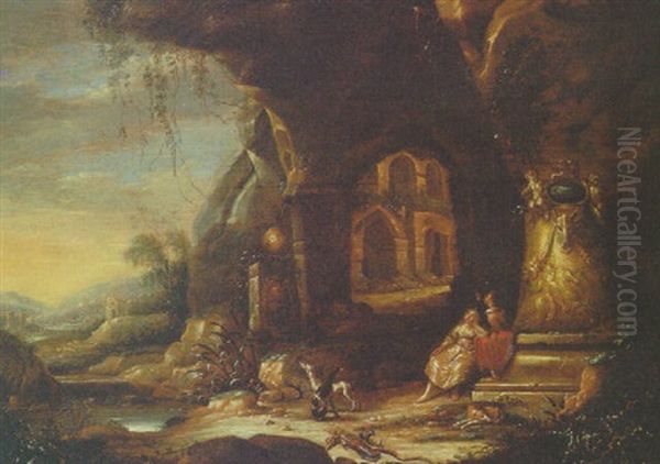 Diana And Actaeon In A Grotto - view 1