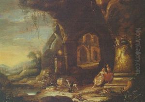 Diana And Actaeon In A Grotto