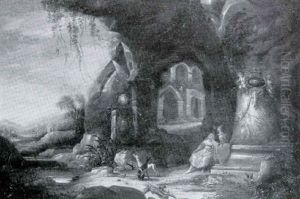 Diana And Endymion In A Grotto by Abraham van Cuylenborch
