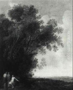 Mythological Landscape by Abraham van Cuylenborch