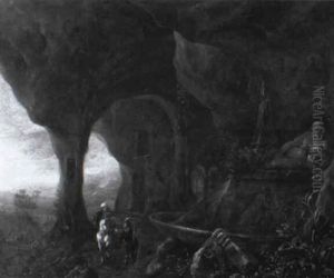 Geheimnisvolle Grotte Mit Hohen Felsvorspr_ngen Geheimnisvolle Grotte Mit Hohen Felsvorspr_ngen
