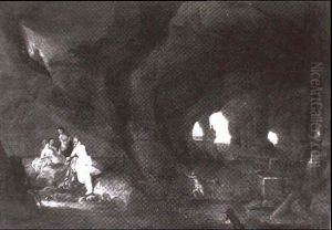 Diana Mit Ihren Nymphen Beim Bade In Einer Felsgrotte