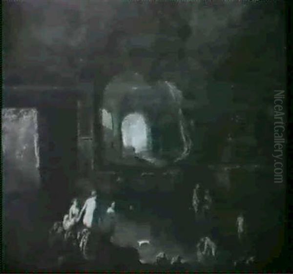 Baigneuses Sous Un Temple - view 1