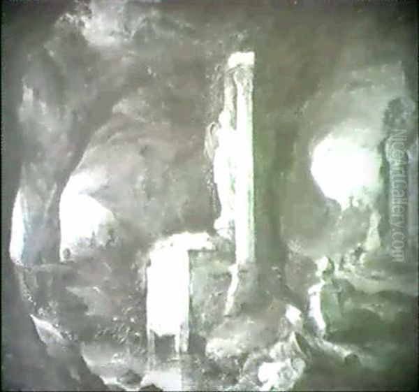 Grotte Mit Antiken Tempelresten, Altar Und Statuen - view 1