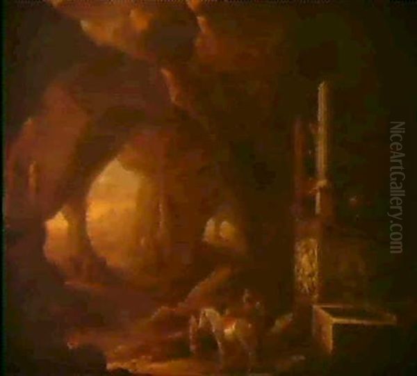 Deux Cavaliers Dans Un Paysage Avec Ruines - view 1