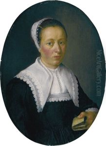 Portrait Of A Lady, Half-length, Holding A Book Portrait Of A Lady, Half-length, Holding A Book