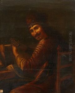 Un Joueur De Luth by Aelbert Cuyp