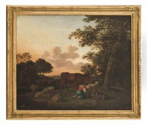 Magd Beim Melken by Aelbert Cuyp
