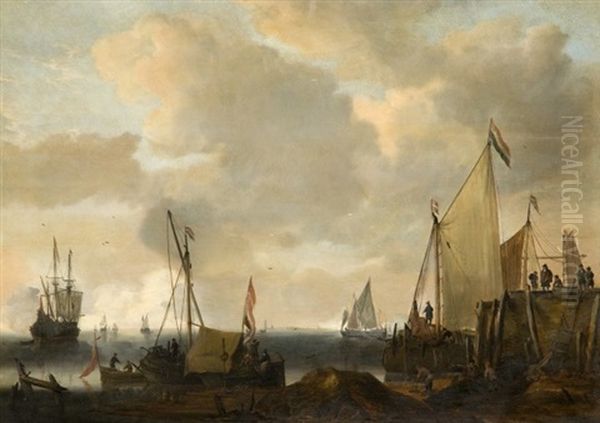 Voiliers A L'entree D'un Port (in 3 Parts) - view 1
