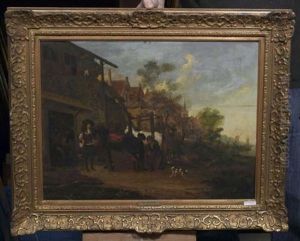 Beim Hufschmied by Aelbert Cuyp