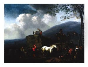 Hay Harvest by Aelbert Cuyp