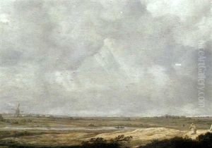 Paysage Panoramique Vers La Ville De Dordrecht by Aelbert Cuyp