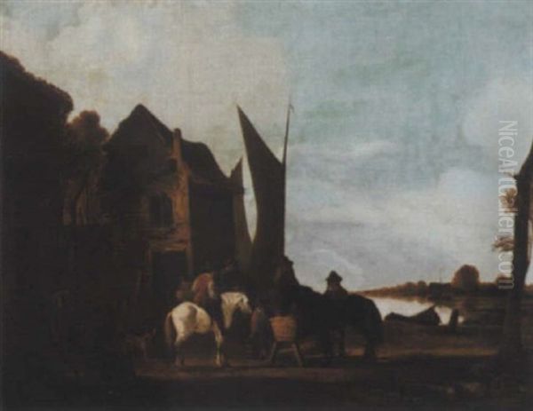 Reiter Vor Der Schenke - view 1