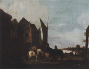 Reiter Vor Der Schenke by Aelbert Cuyp