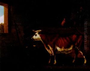 Ladugardsinterior Med Tjur by Aelbert Cuyp