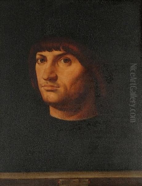 Portrait Of A Gentleman, Bust Length In Black Costume With A Black Hat - view 1