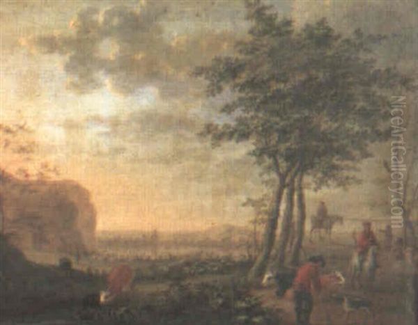 Landscape With Riders And Drover On A Path - view 1