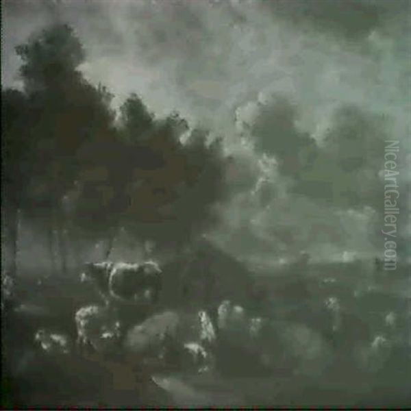 Niederlandische Weidenlandschaft - view 1
